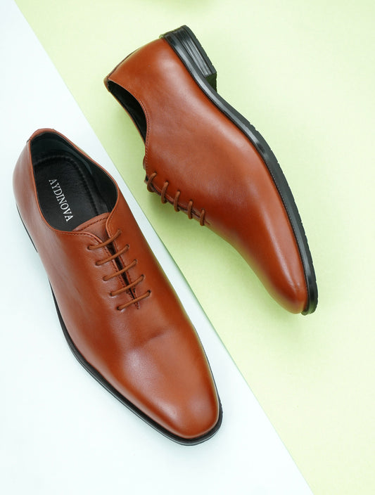 Men Leather Regular Formal Oxfords