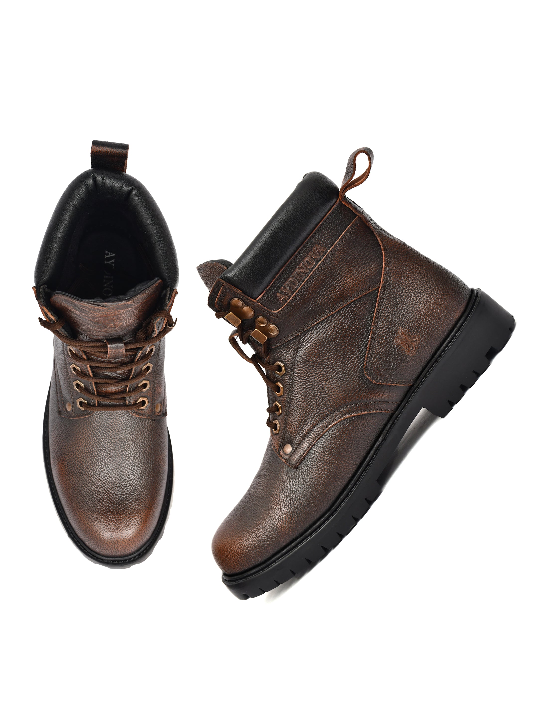 Casual lace up Brown Boots