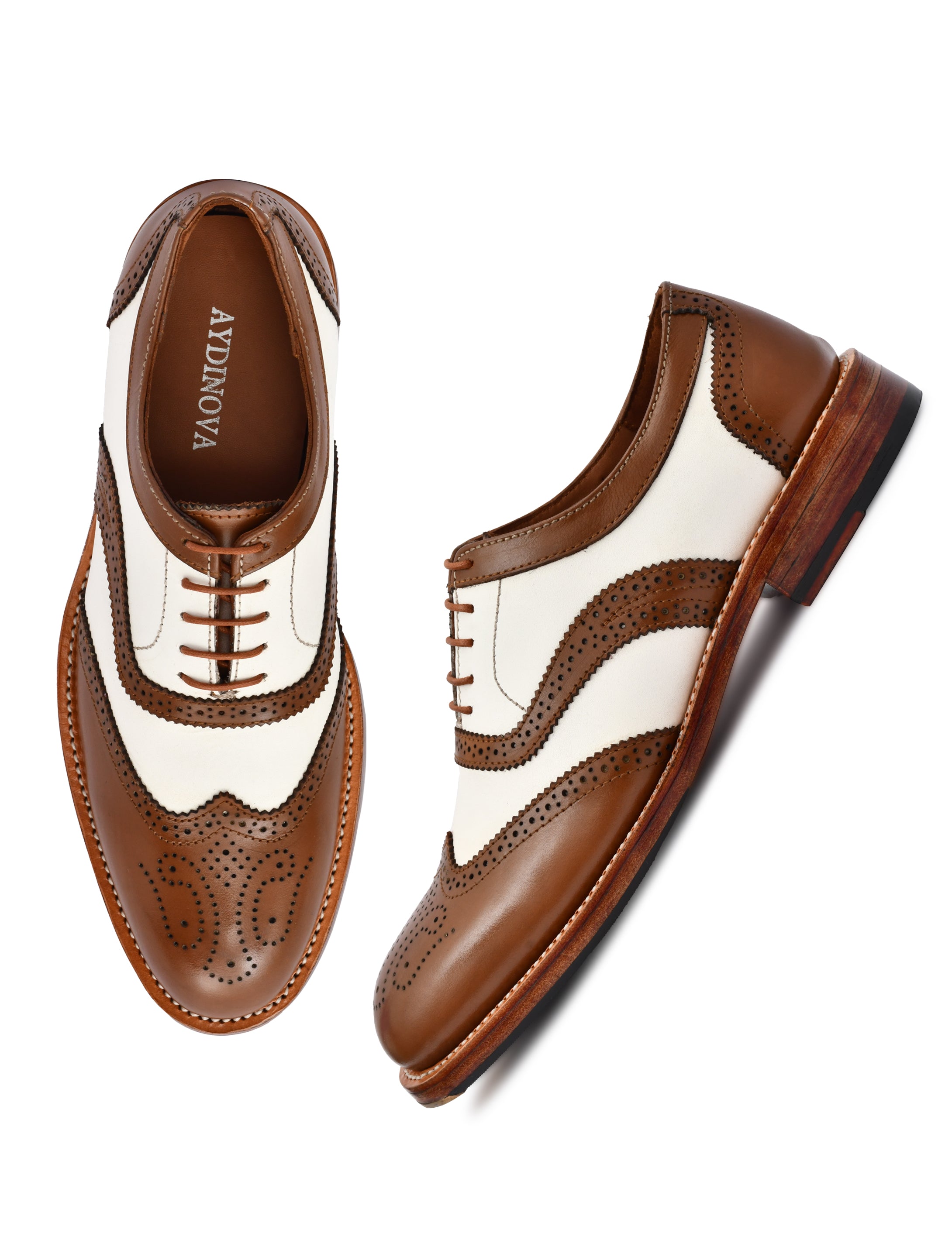 Aydinova Heritage Goodyear Welted Leather Brogue Shoes
