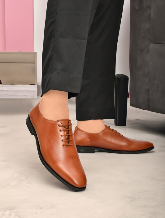 Men Leather Regular Formal Oxfords